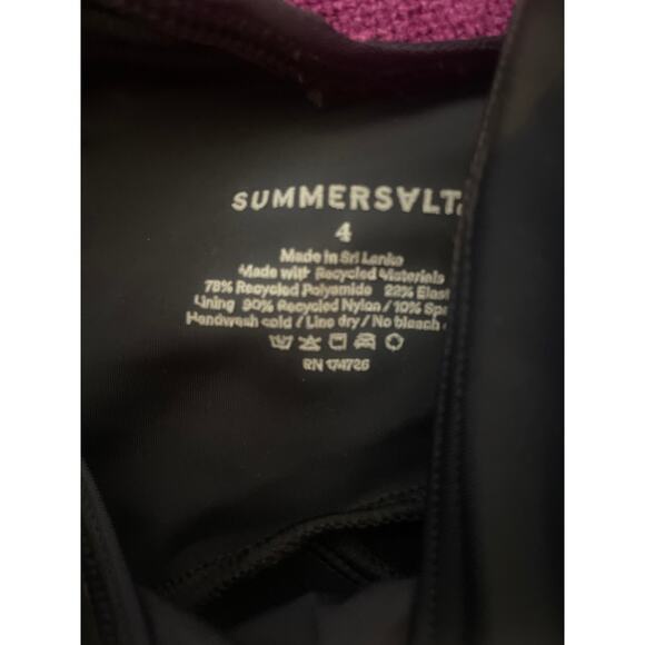 SUMMERSVLT Perfect Wrap One Piece Swimsuit Black Size 4 Summer Salt SUMMERSALT - Picture 3 of 4